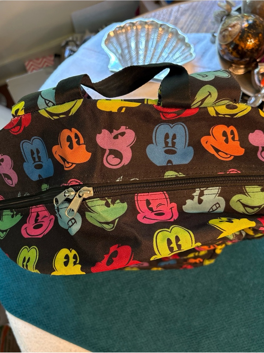 Disney World Authentic Multi Color Mickey Mouse Large Backpack - Picture 6 of 12